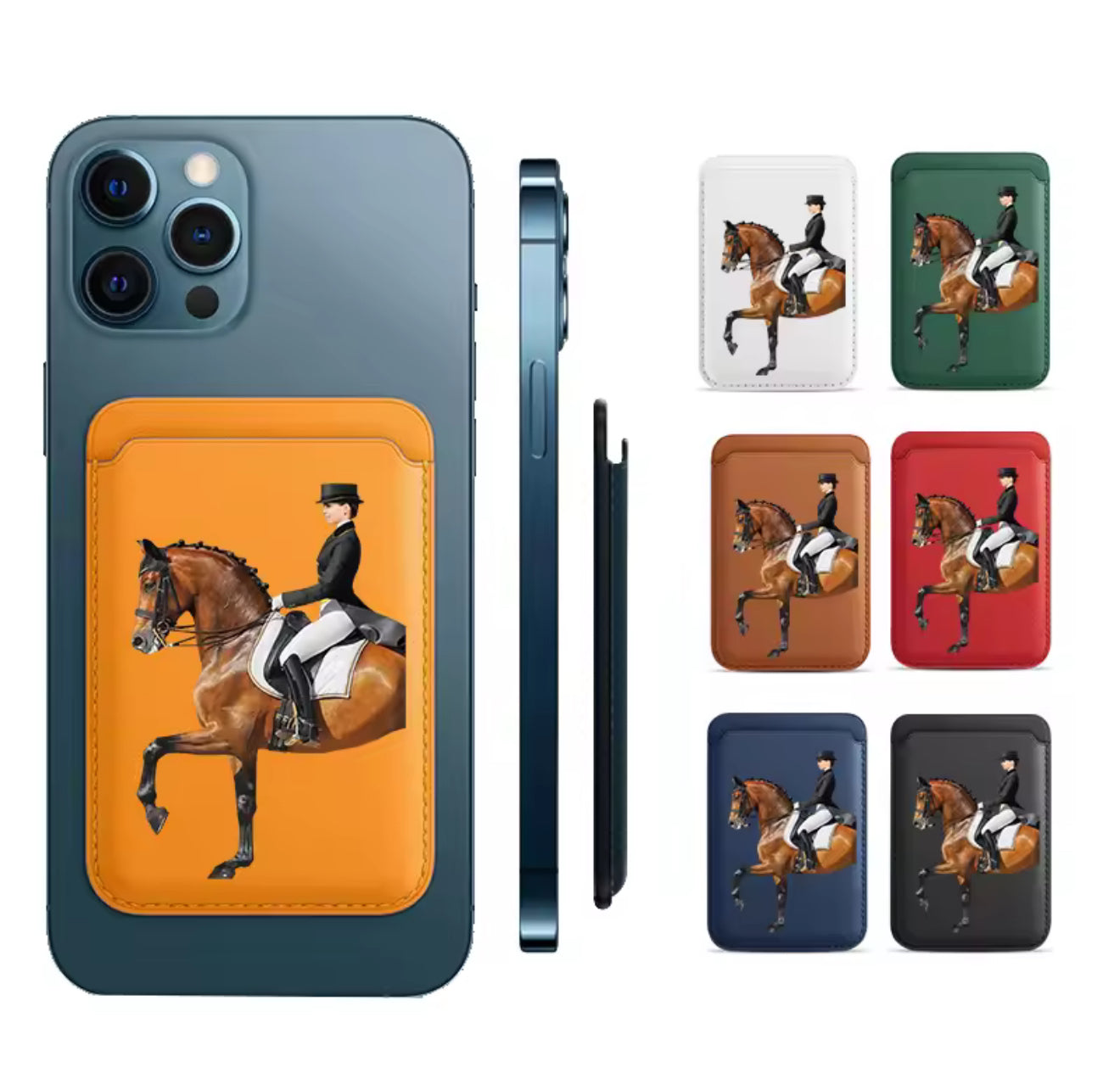 Leather magnetic wallet