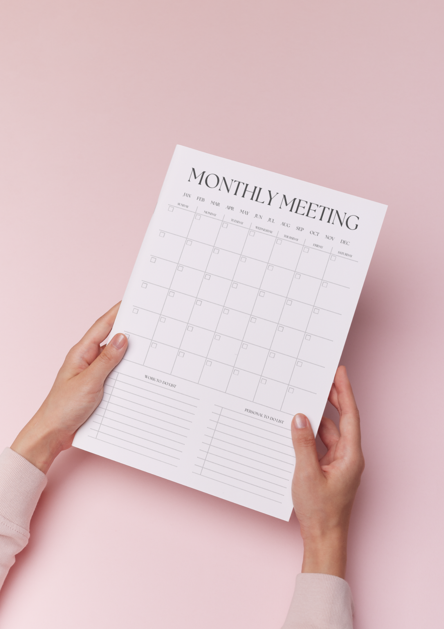 Monthly Planner 101
