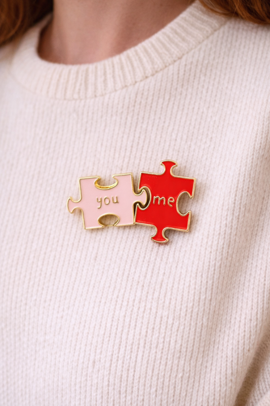 Me & You puzzle pin - Valentine edition