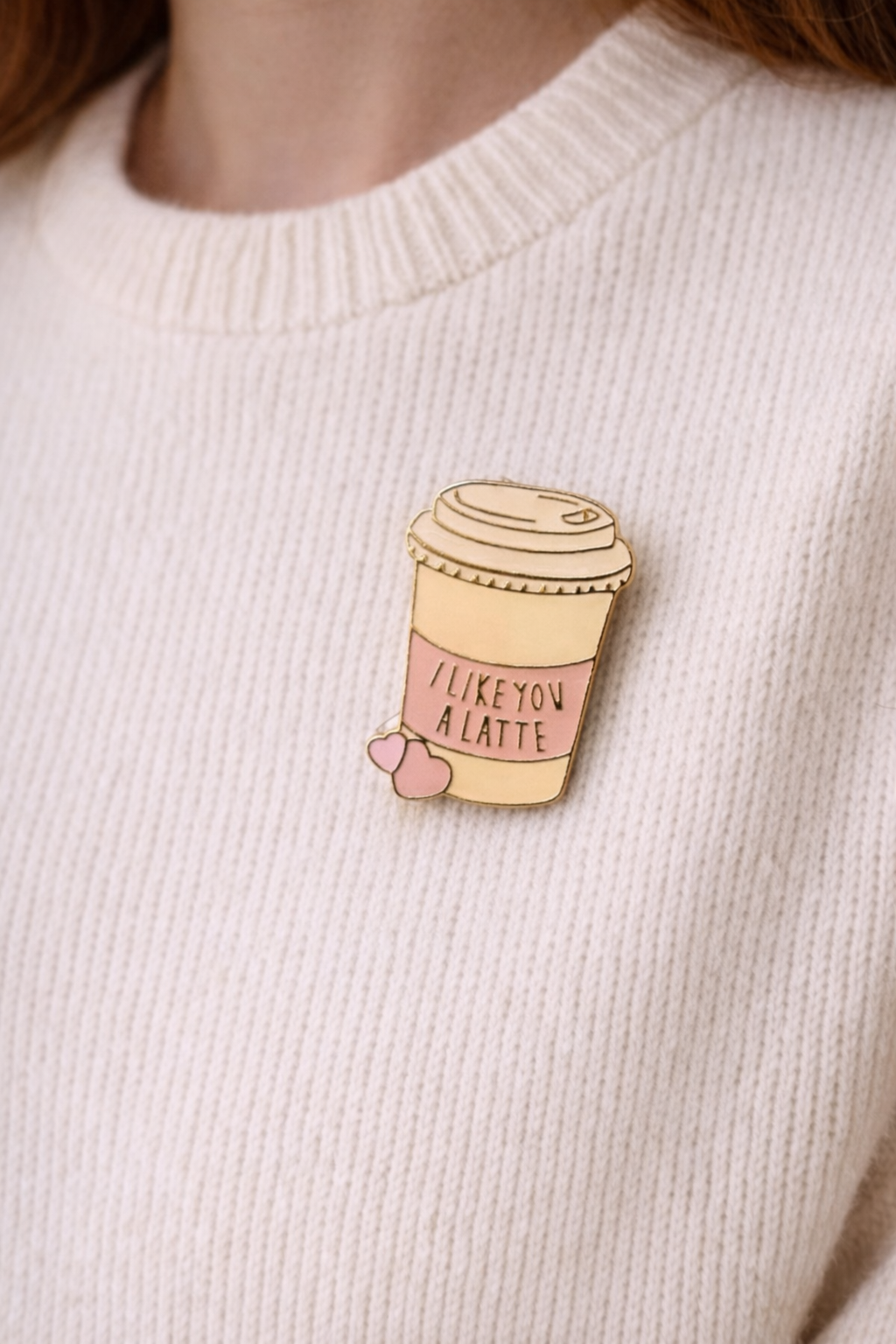 I like you a latte pin - Valentine edition