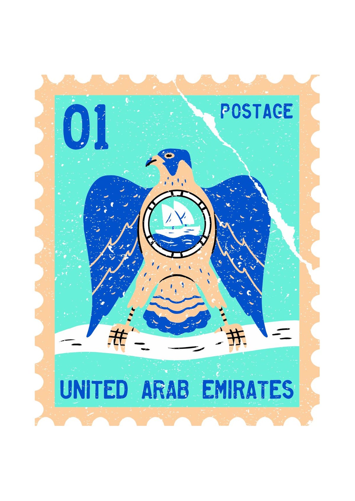 01 UAE Postage