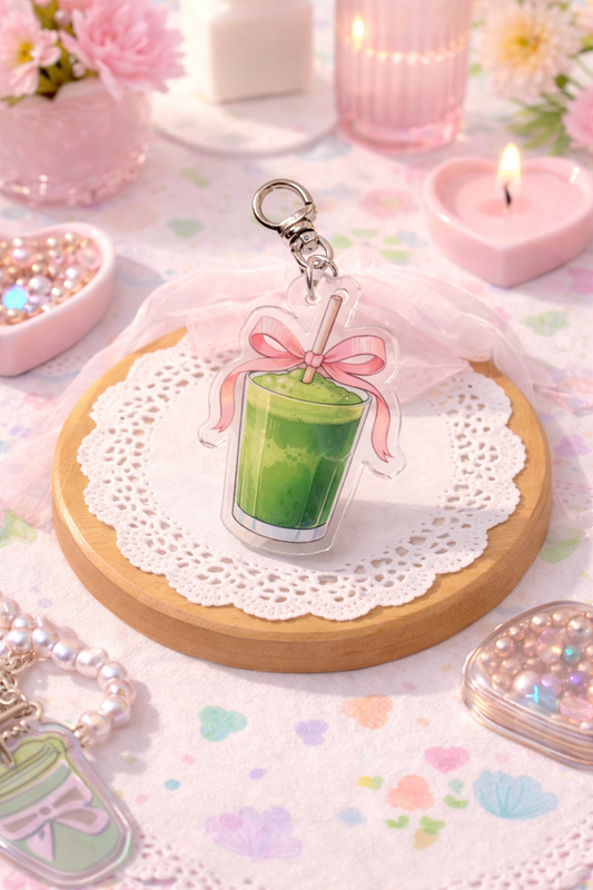 Green matcha w/ pink fyonka