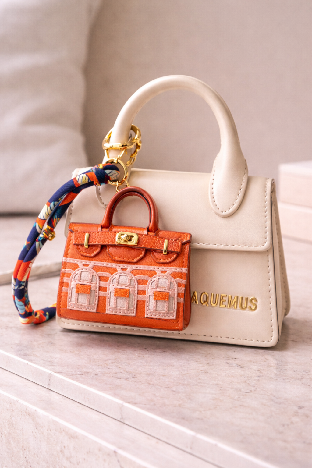Super mini Hermes bag - orange